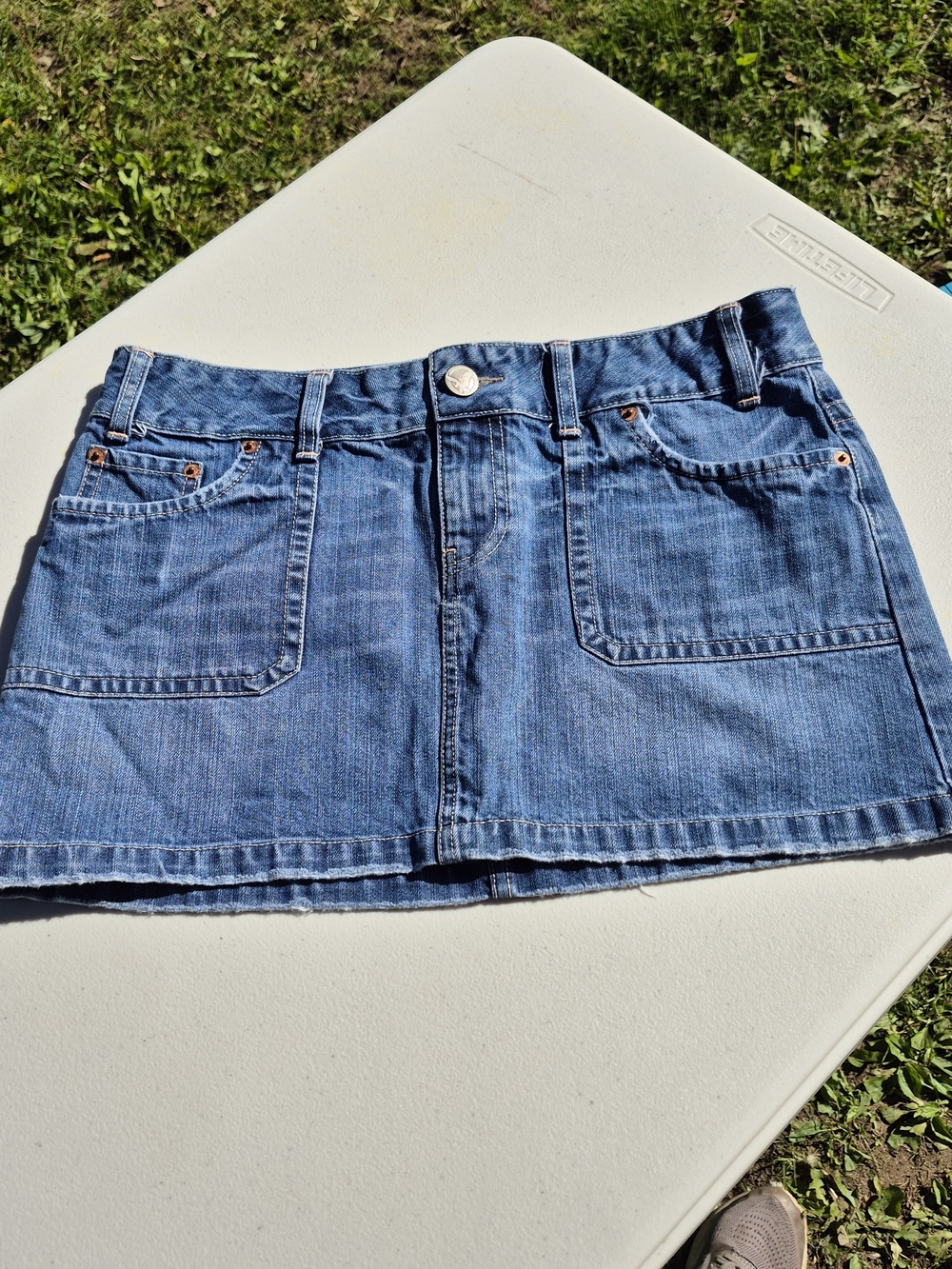 American Eagle Outfitters Medium Blue Denim Mini Skirt